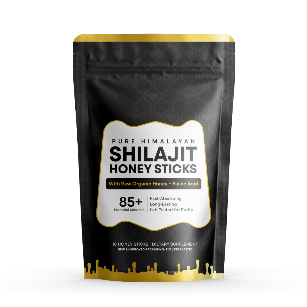 Himalayan Shilajit Honey Sticks - Energy & Wellness Support