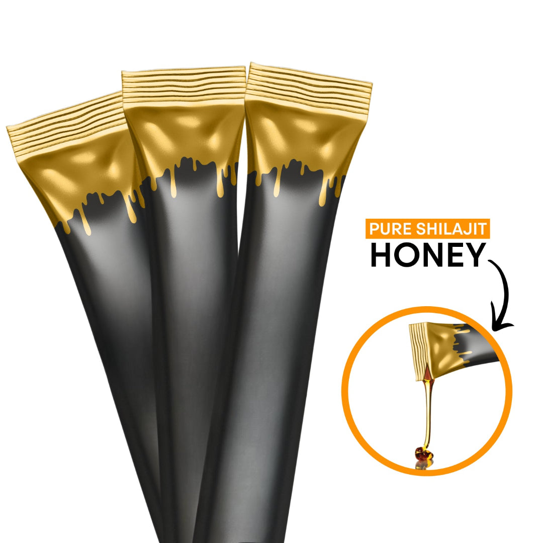 Himalayan Shilajit Honey Sticks - Energy & Wellness Support