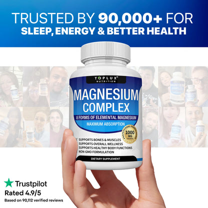 8-in-1 Magnesium Complex 1000mg Capsules